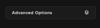 Sauci AI Generator - Advanced Options button
