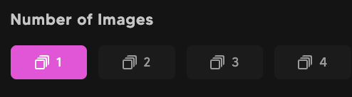 Number of images selection