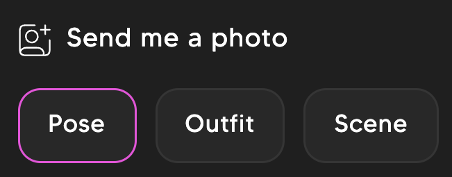 Selection for AI photo generating